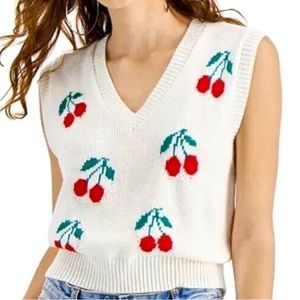 This is a large Just Polly sweater vest barely worn.